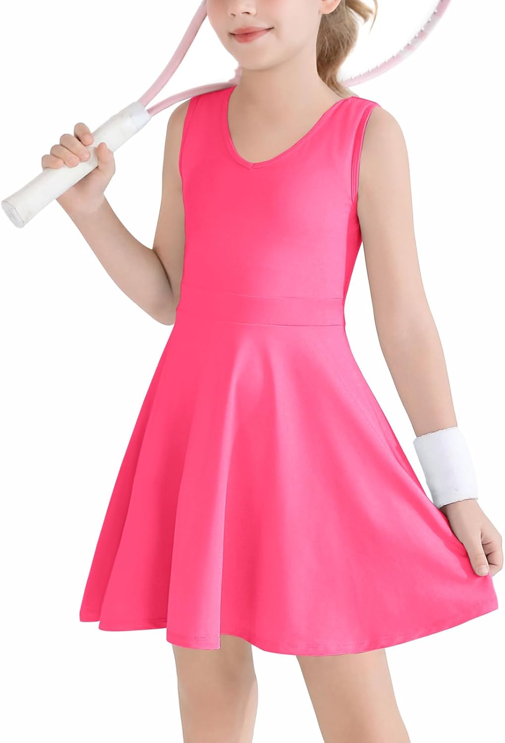 Haloumoning Girls V-Neck Athletic Dress