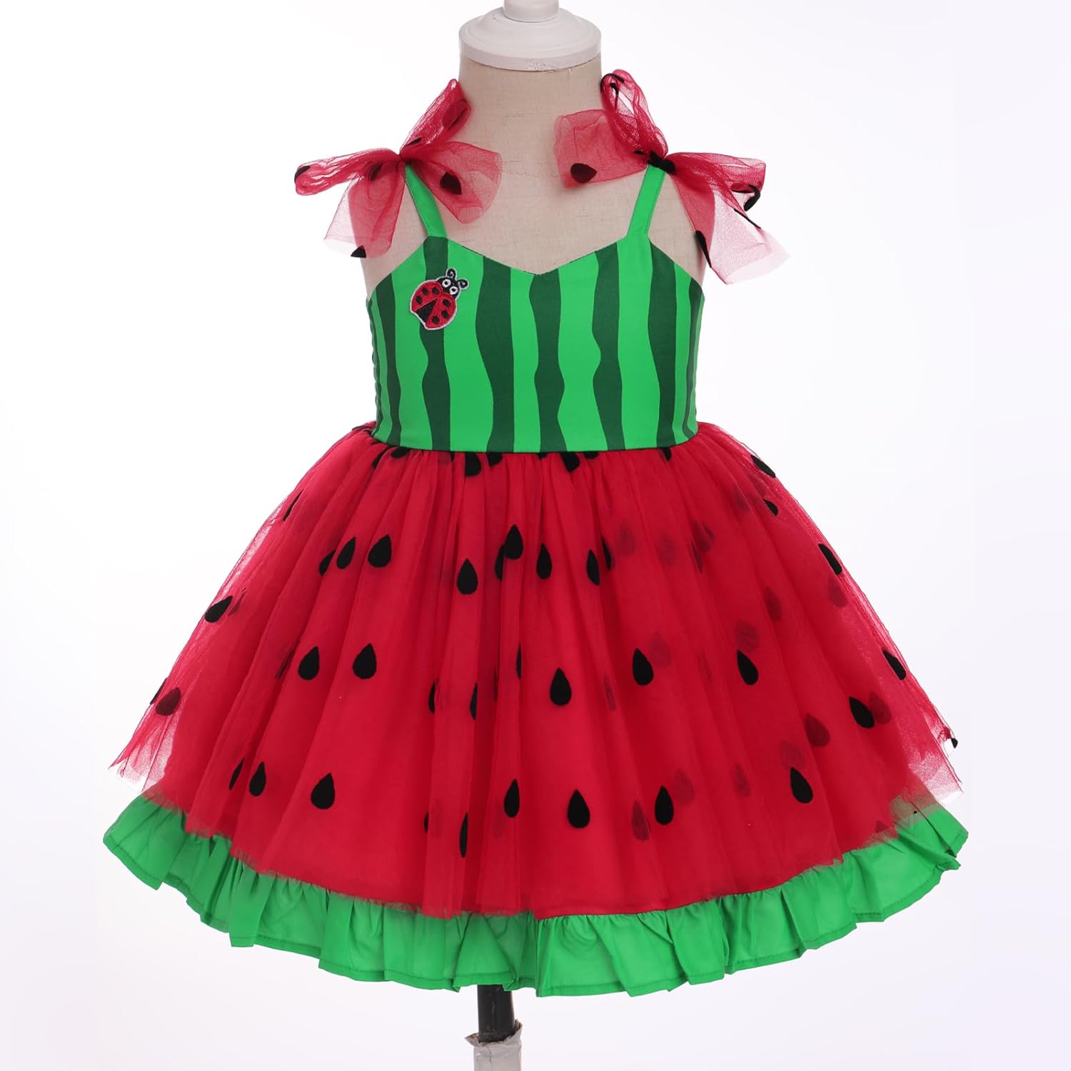 ODIZLI - Toddler Girls Princess Tutu Dress - Spaghetti Straps Ruffle Hemline Halloween Party Costume
