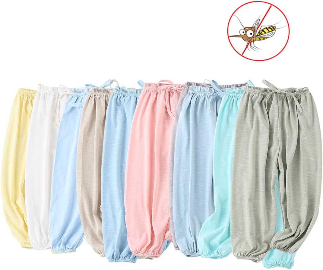 PAUBOLI Baby Long Bloomers Soft Cotton Harem Pants for Kids 12M-7T