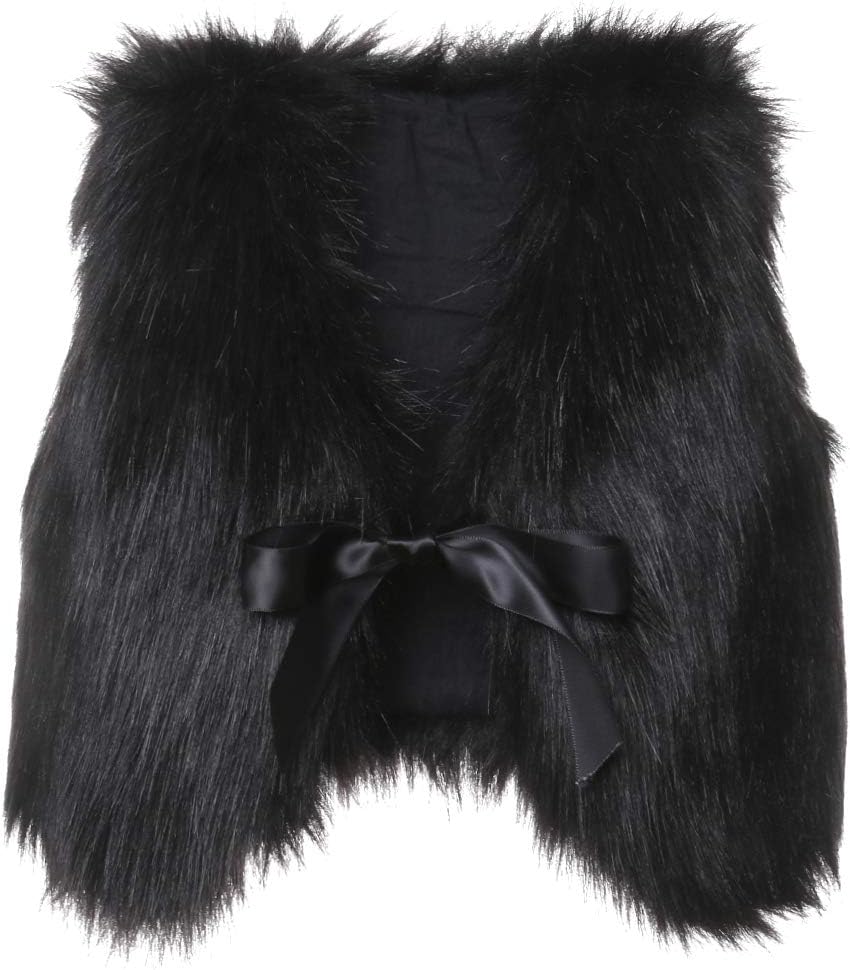 Girls Winter Cozy Faux Fur Vest