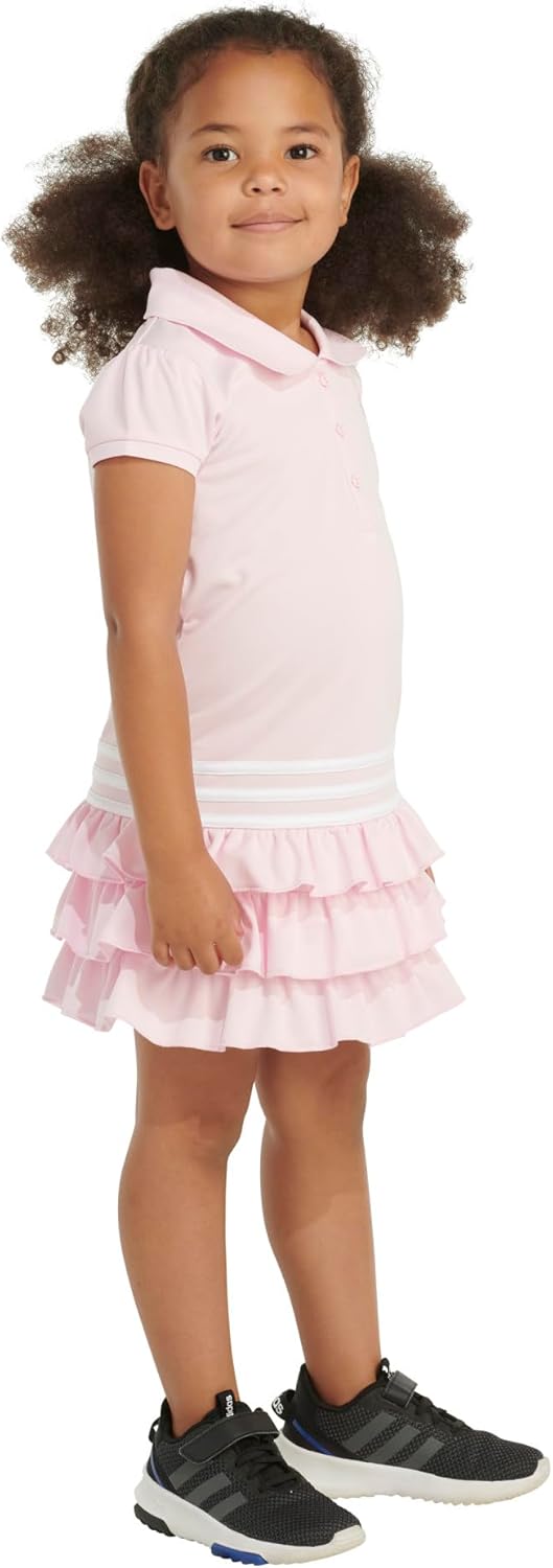 Adidas Girls Active Polo Ruffle Dress