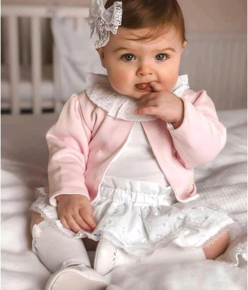AQOKKA 3 Pairs Baby Knee High Socks for Girls