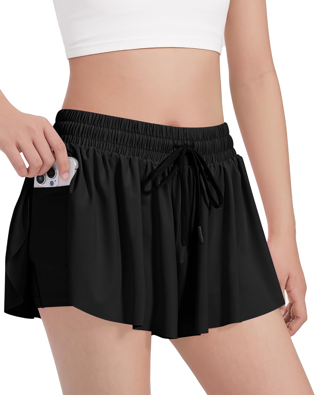 HASMES Girls Butterfly Shorts Teen