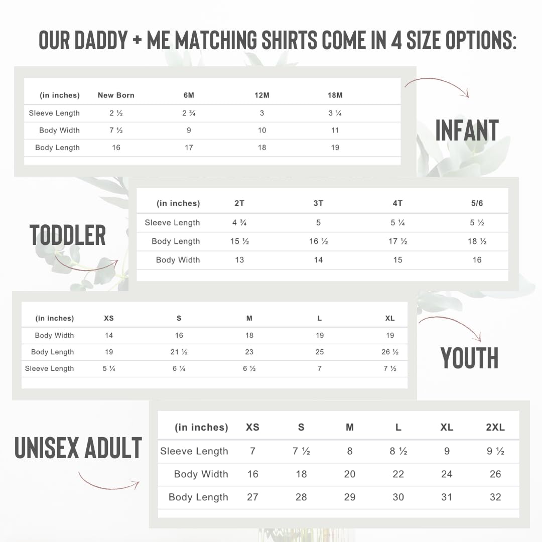 Matching Fathers Day Shirts for Dad Baby