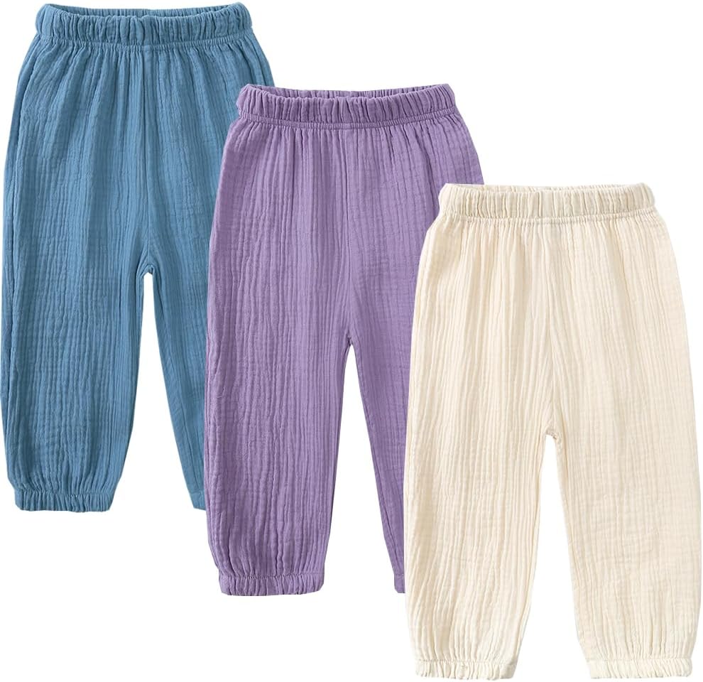 3-Piece Elastic Waist Toddler Pants