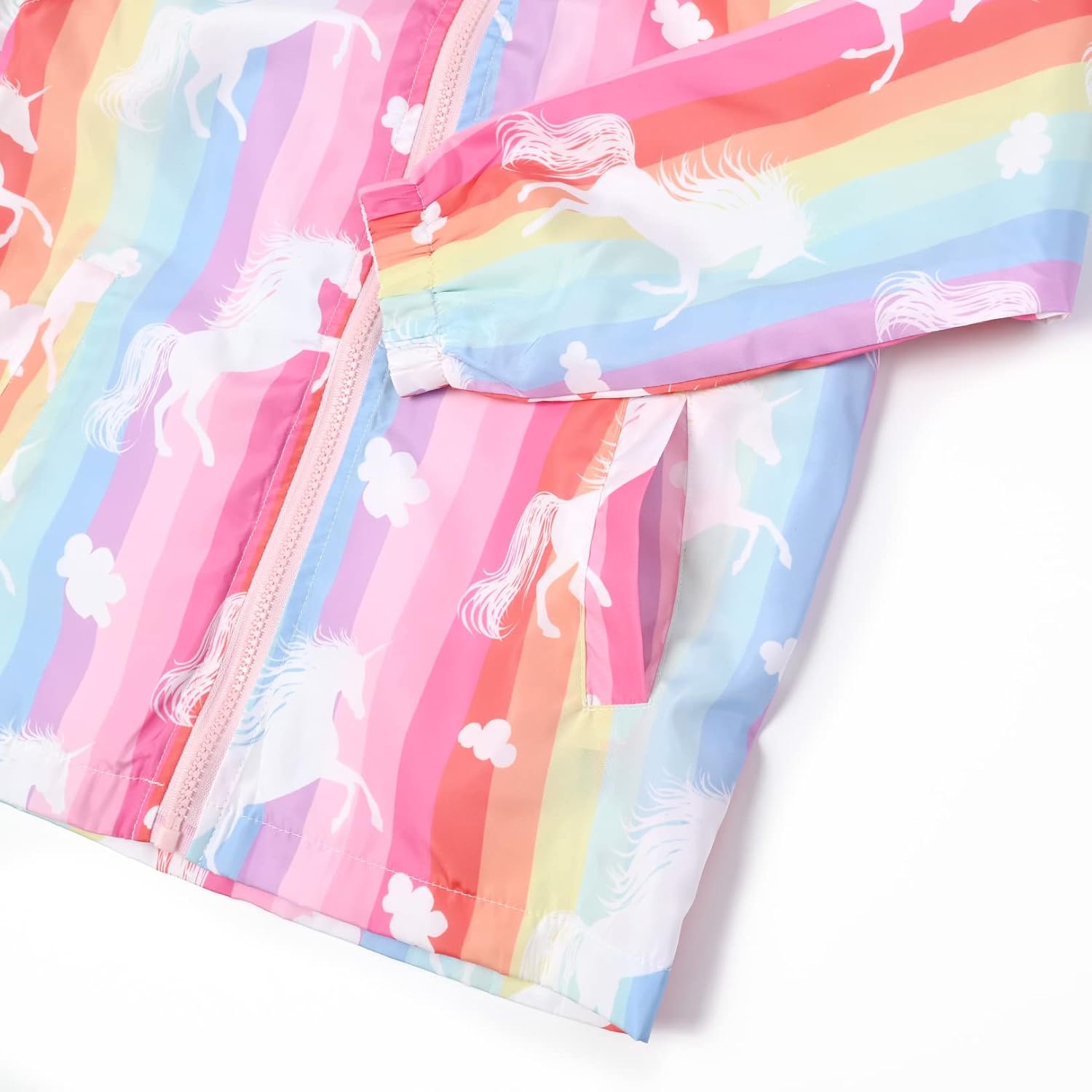 Jxstar Girls Waterproof Rain Jacket Hoodie 1