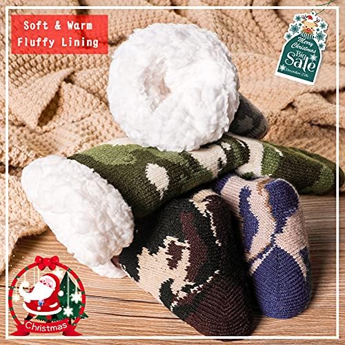 DoSmart Kids Fuzzy Slipper Socks Warm Thick Fleece Lined