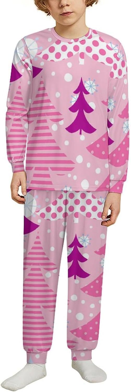 MEIKKO Christmas Snowman Thermal Pajamas for KidsSoft and Comfortable