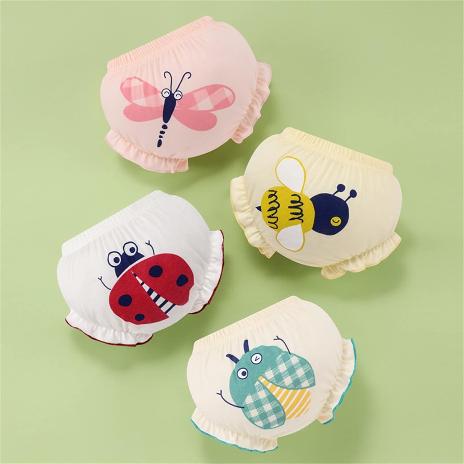 Crisp Comfortable Baby Girls Stripe undies for Infant Toddler