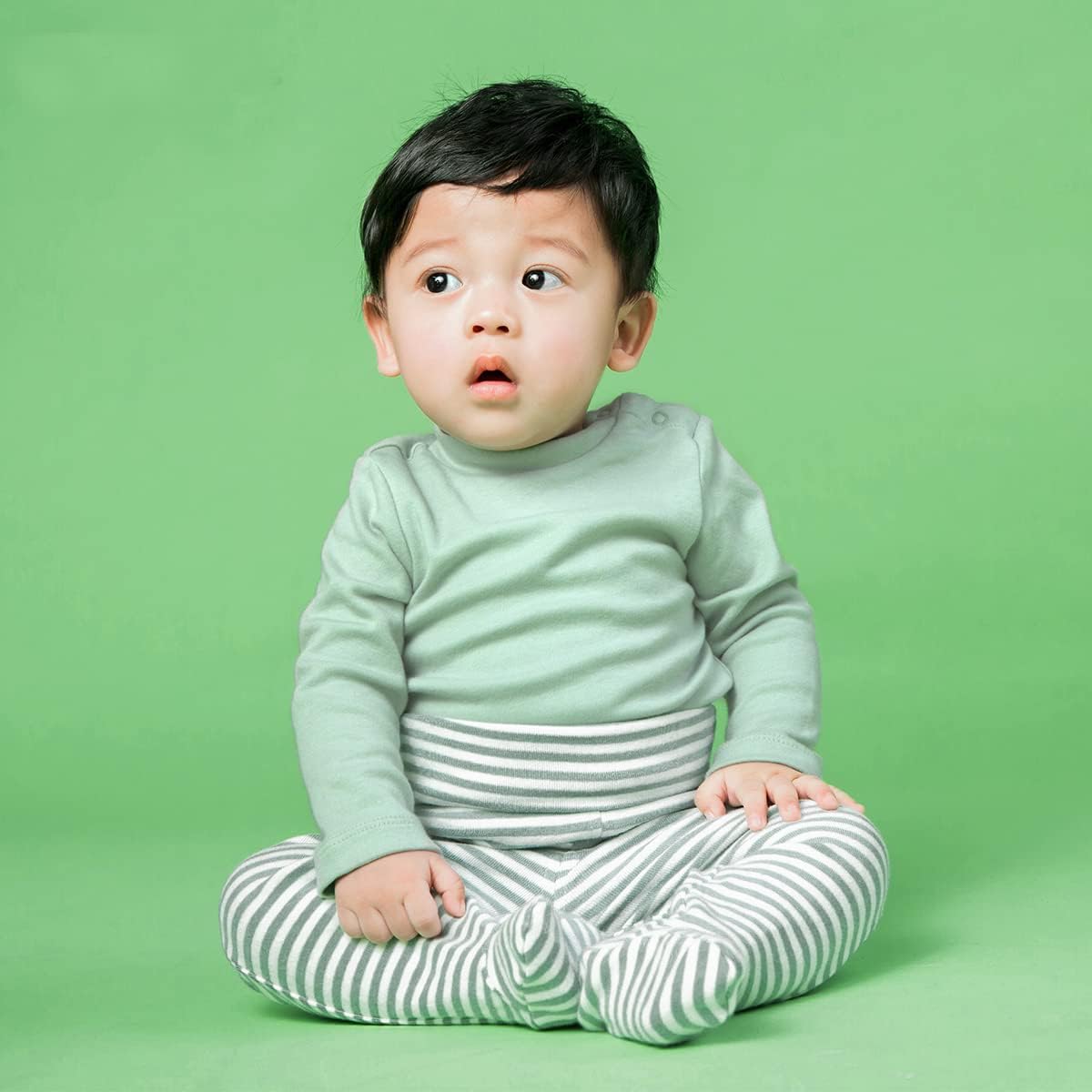 3-Pack Teach Leanbh Infant Baby Cotton High Waist Leggings
