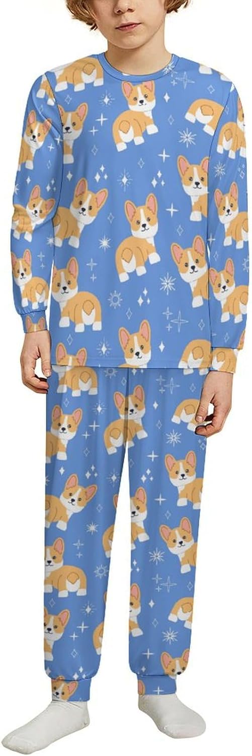 Meiko Kids Soft Long Sleeve Shirt Base Layer Bottoms Set