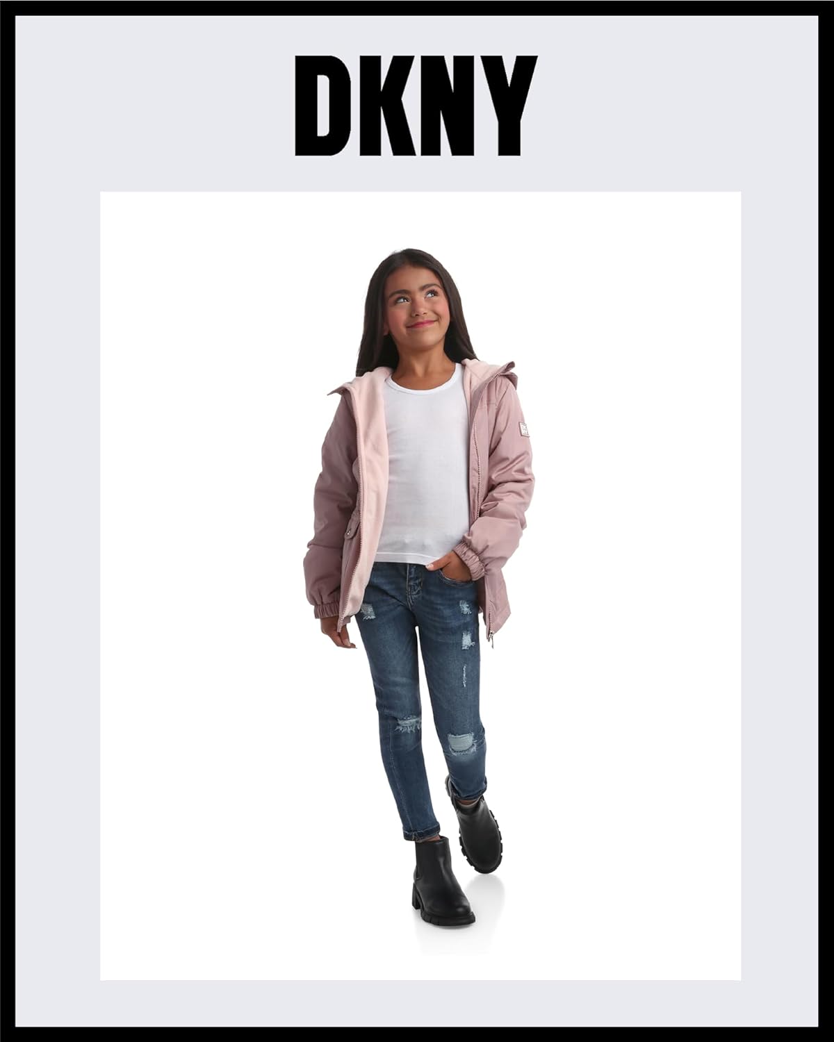 DKNY Girls waterproof jacket