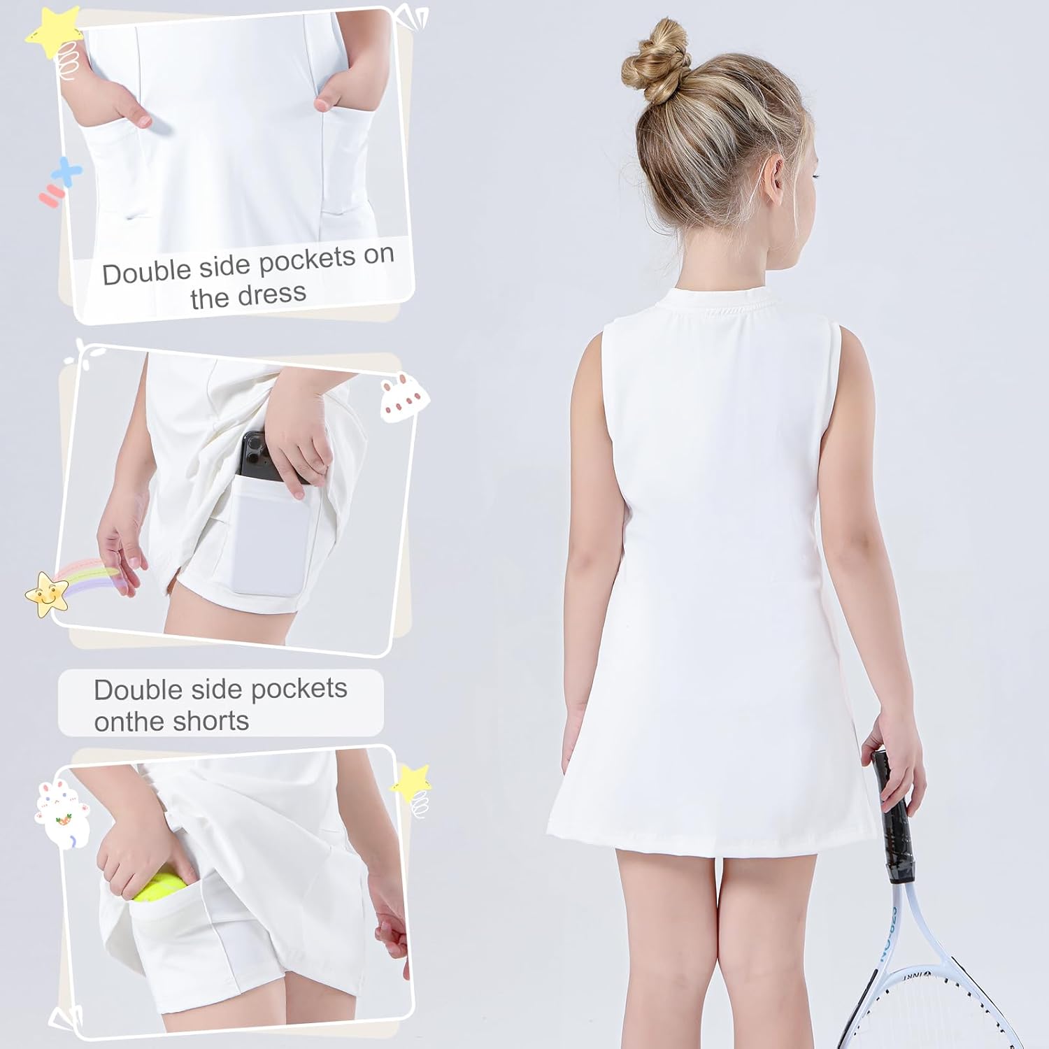 Girls Tennis Golf Outfits