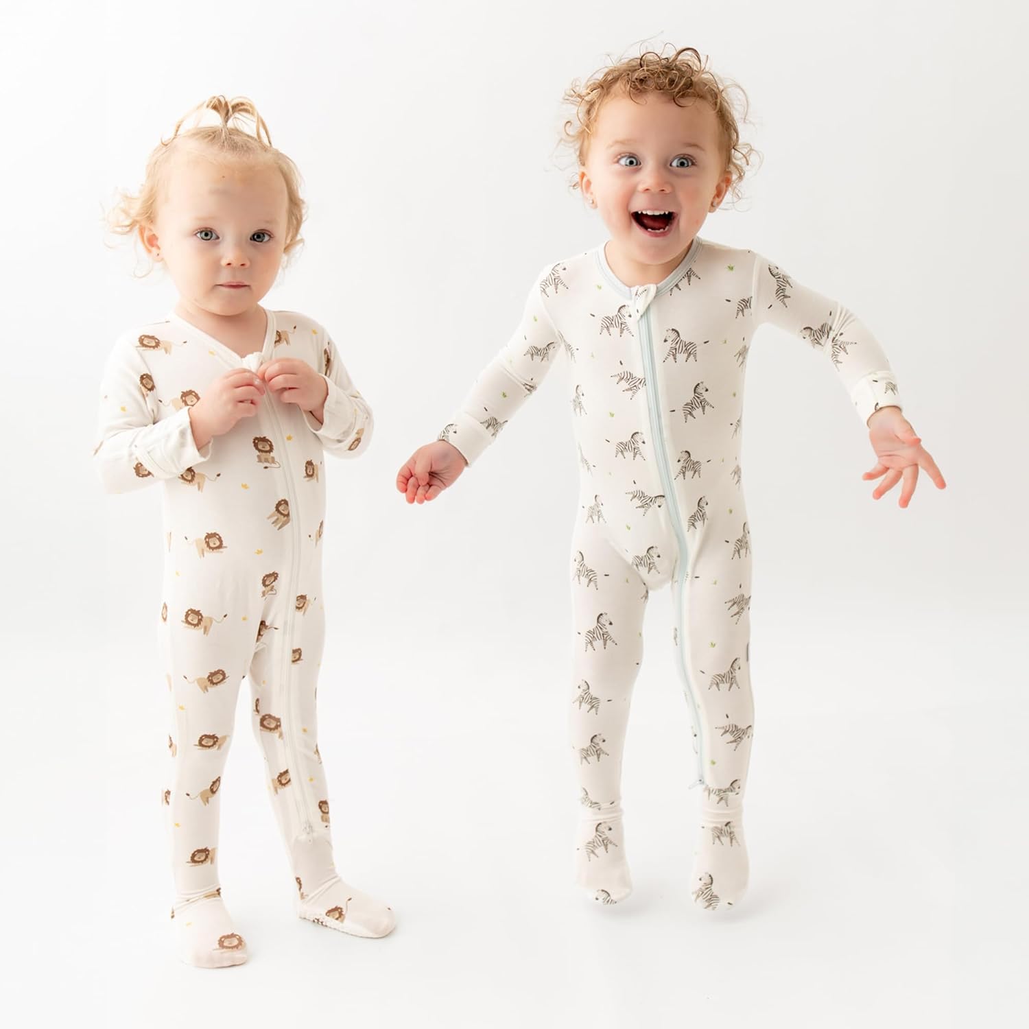 Bamboo Little Soft Footie Pajamas for Newborns 0-24 Months