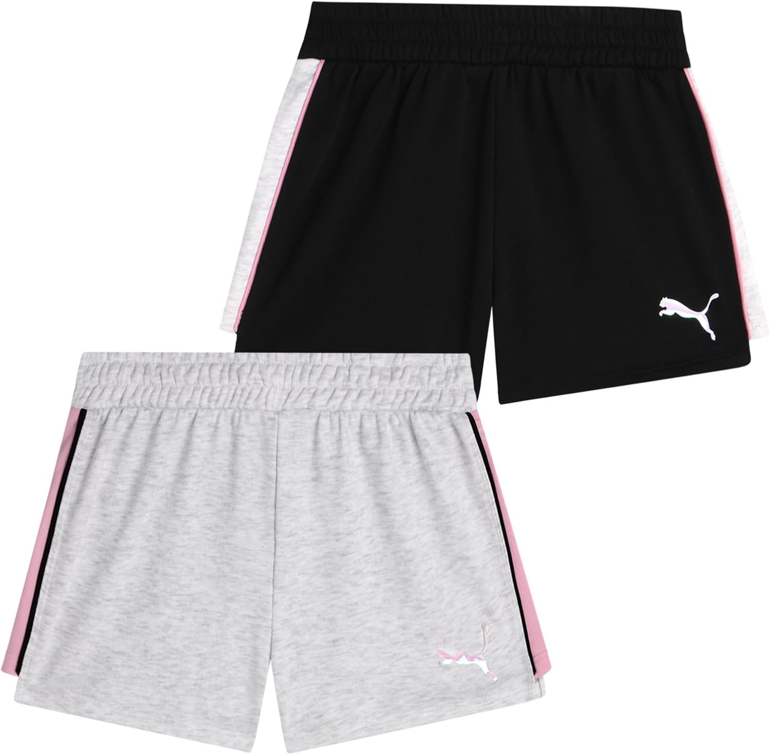 PUMA Womens Lightweight Cotton French Terry Shorts for Girls