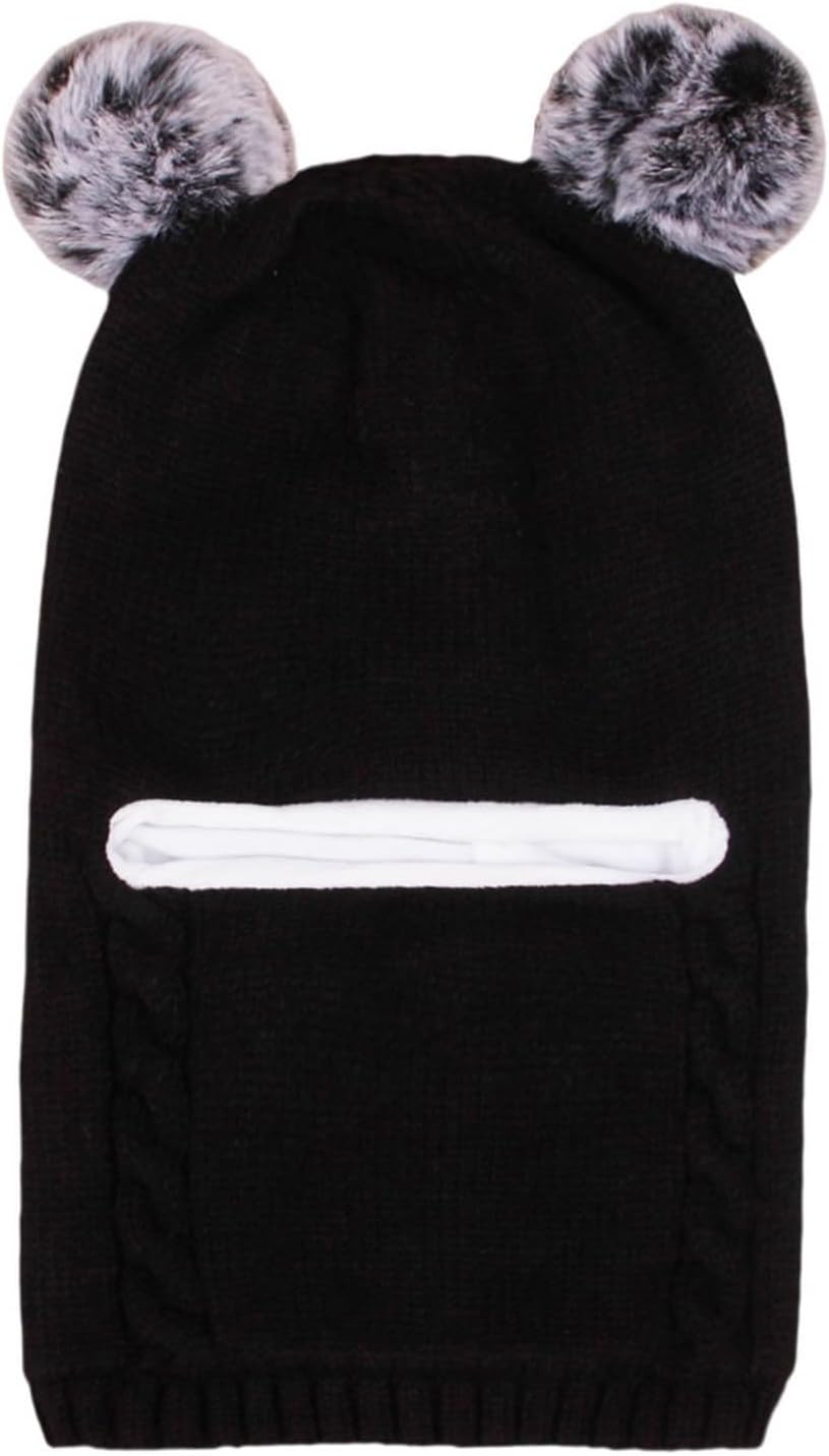 Perfect Winter Accessories for Baby Girls Cotton Earflap Hats Scarves