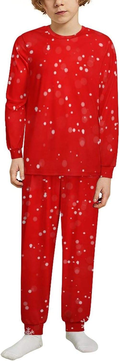 MEIKKO Christmas Gnomes Lights Thermal Underwear Set for Kids