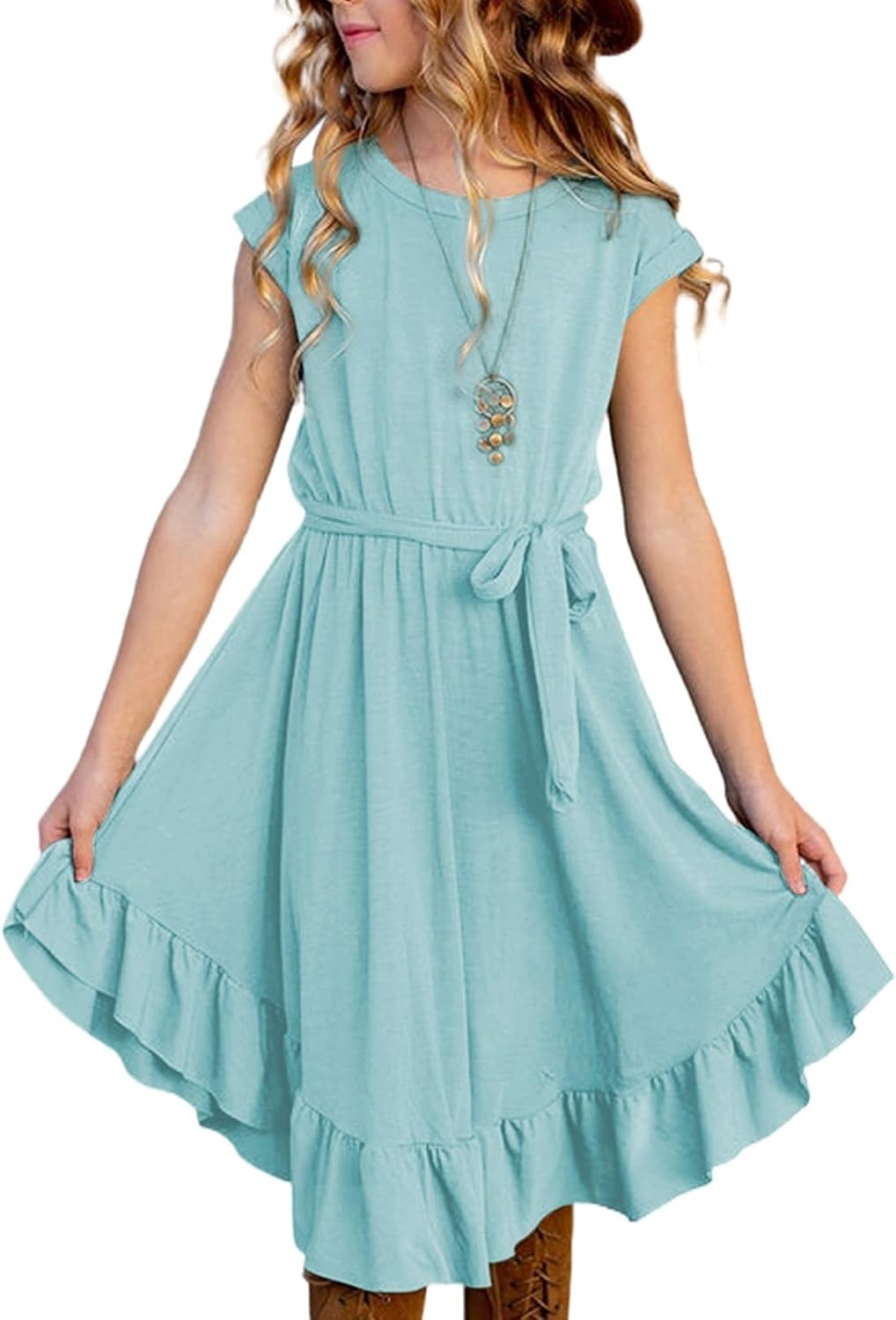 Blibean Tween Girl Fashion Swing Dress