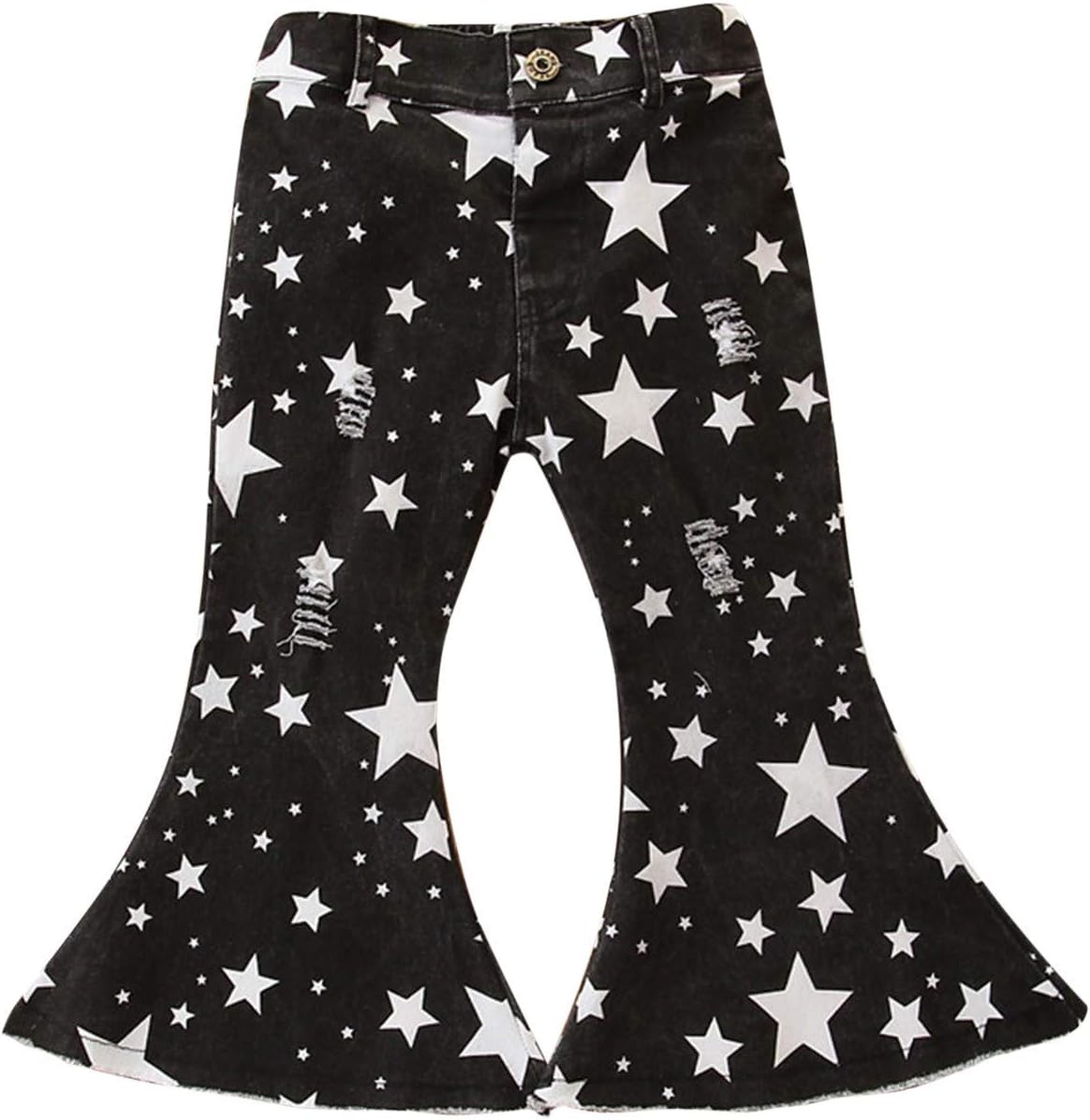 Star Washed Waist Jeans for Kids