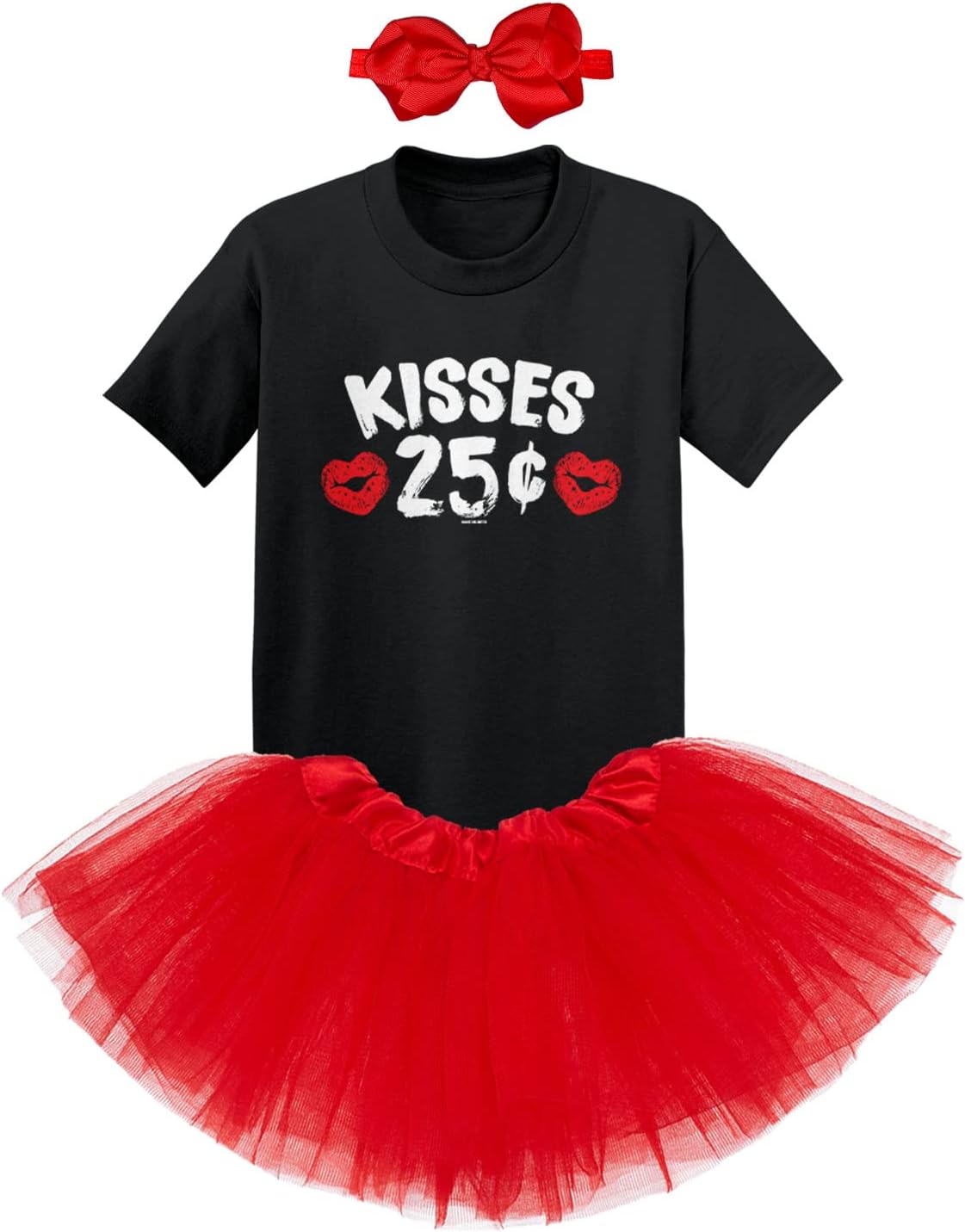 Kisses 25 Cents - Hearts Love Cute Baby Outfit Set