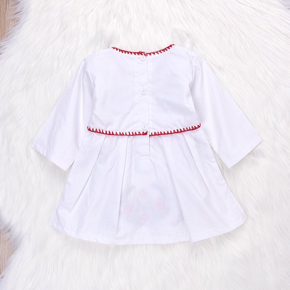 Elegant Ethnic Floral Knit Dress for Baby Girls