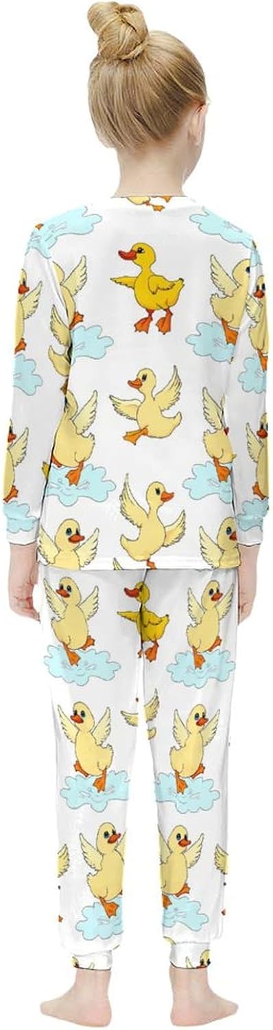 Girls Thermal Pajama Set - Soft Comfortable with Cute Design