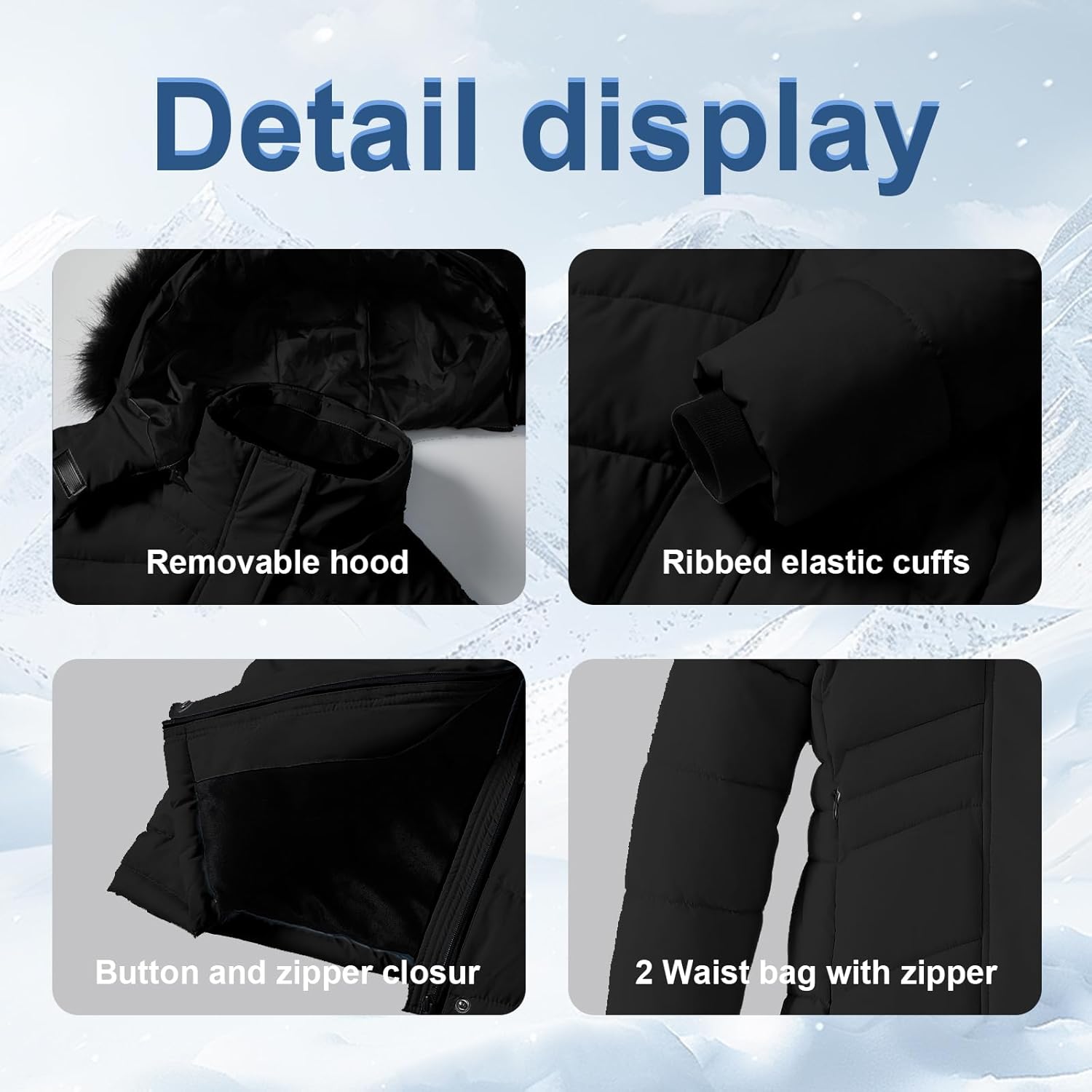 CTFASHION Winter Child Jacket Waterproof Windproof for Kids