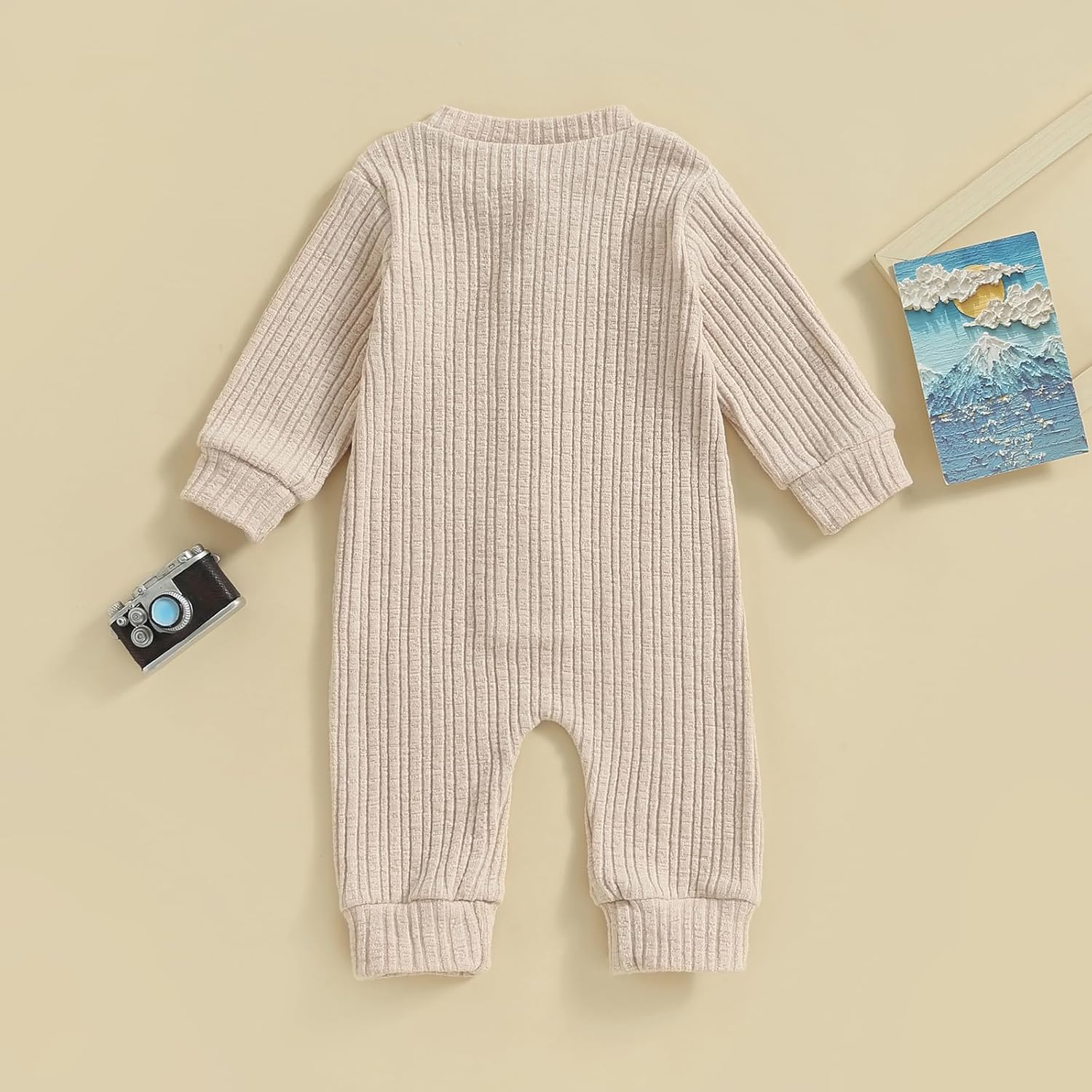 Adorable Itxt Romper for Newborn Button Jumpsuit Baby Girl Boy