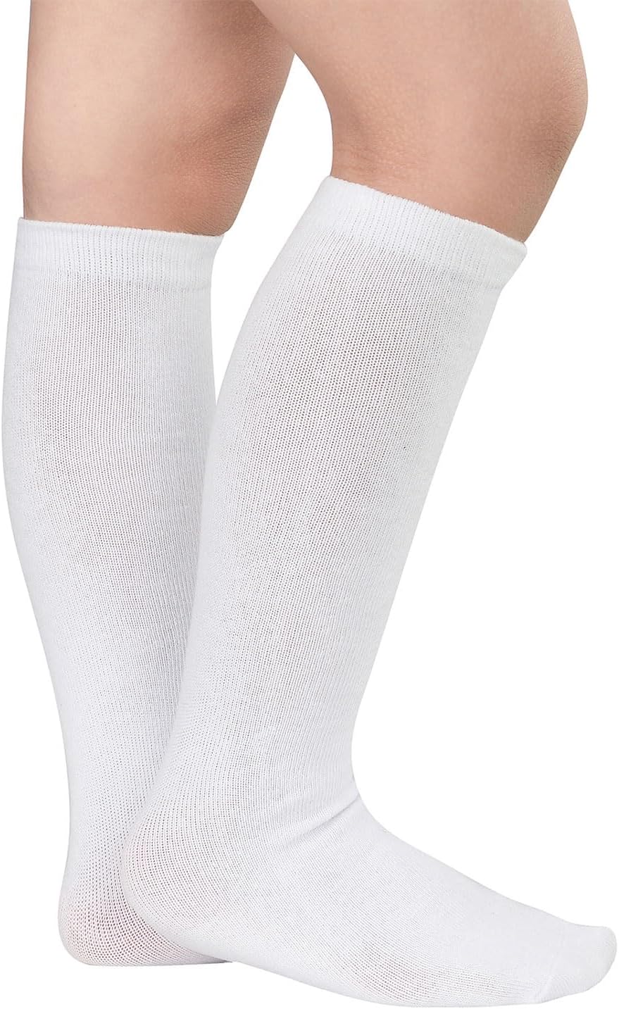 Knee-High Cotton Socks for Kids Perfect for Soccer More