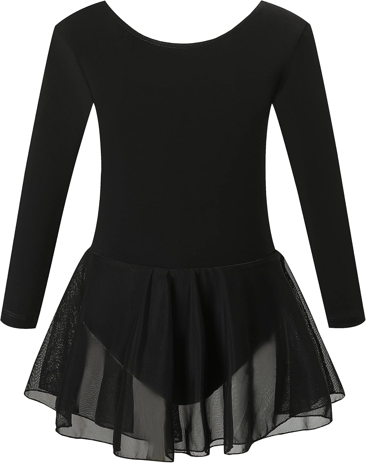 Mecceos Boys Long Sleeve Leotard Skirt for Dance and Gymnastics
