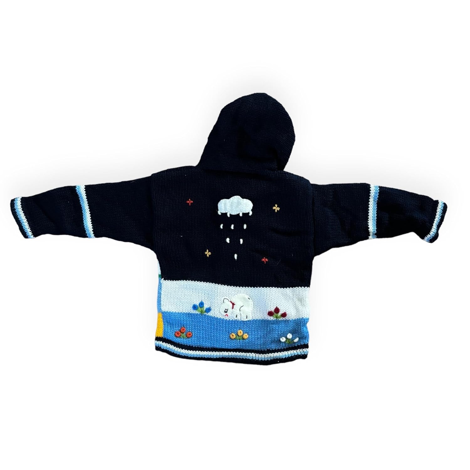 Bespoke Peruvian wool sweater keeps you warm stylish 2T Navy Blue
