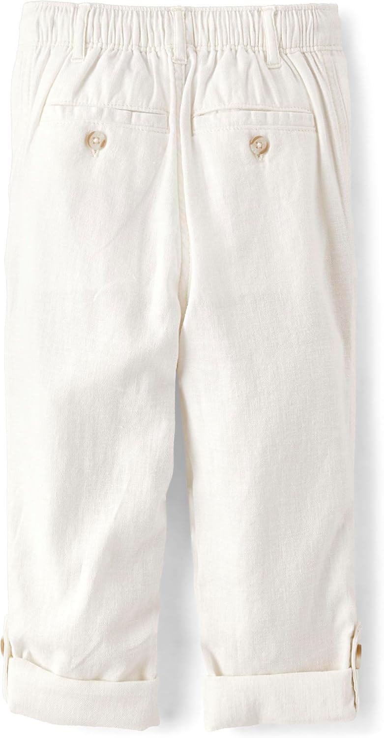 Gymboree Boys Toddler Drawstring Linen Pants Lightweight comfy for spring summer