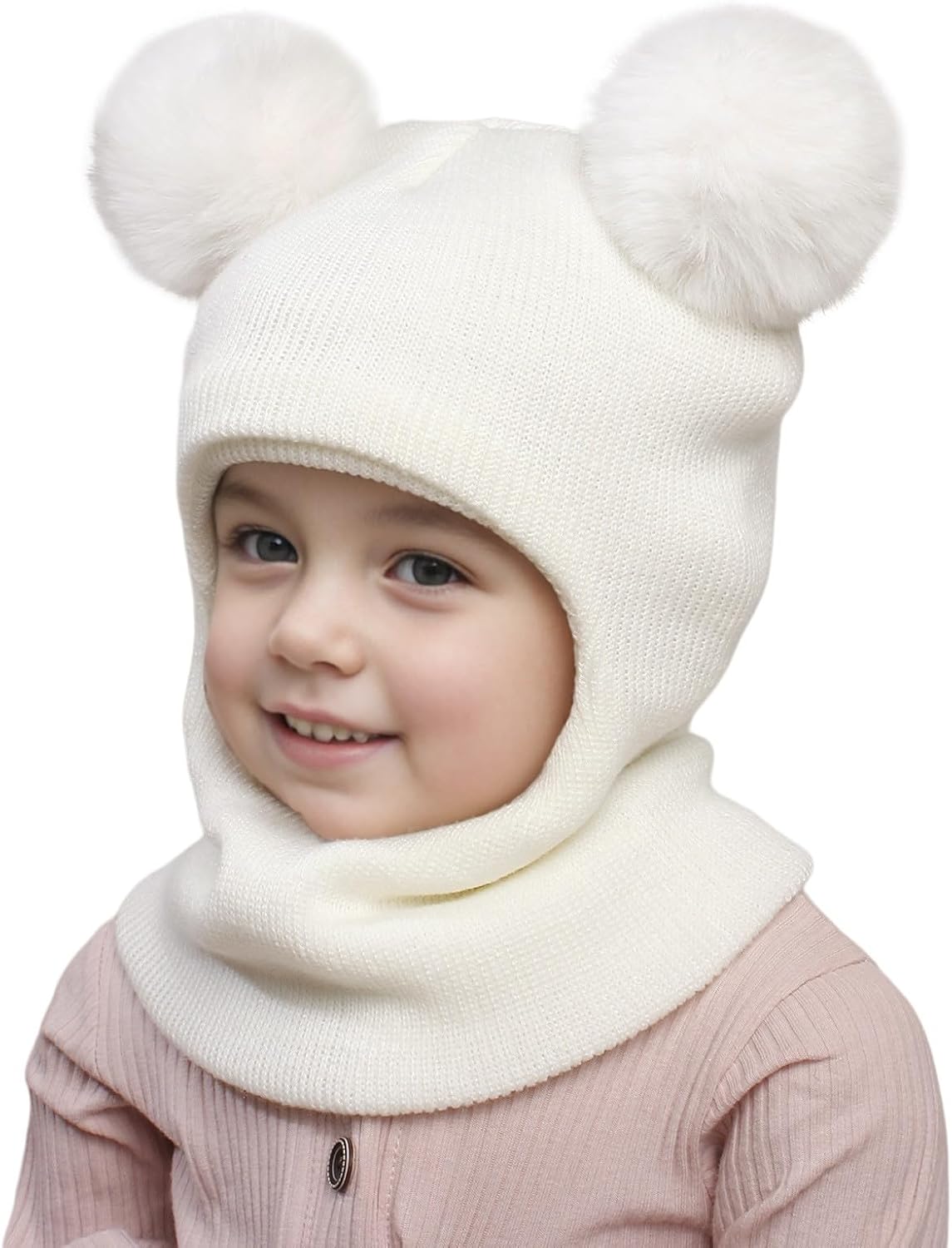 Winter Baby Hats Scarves Set for Toddler Fleece-Lined and Snug Fit