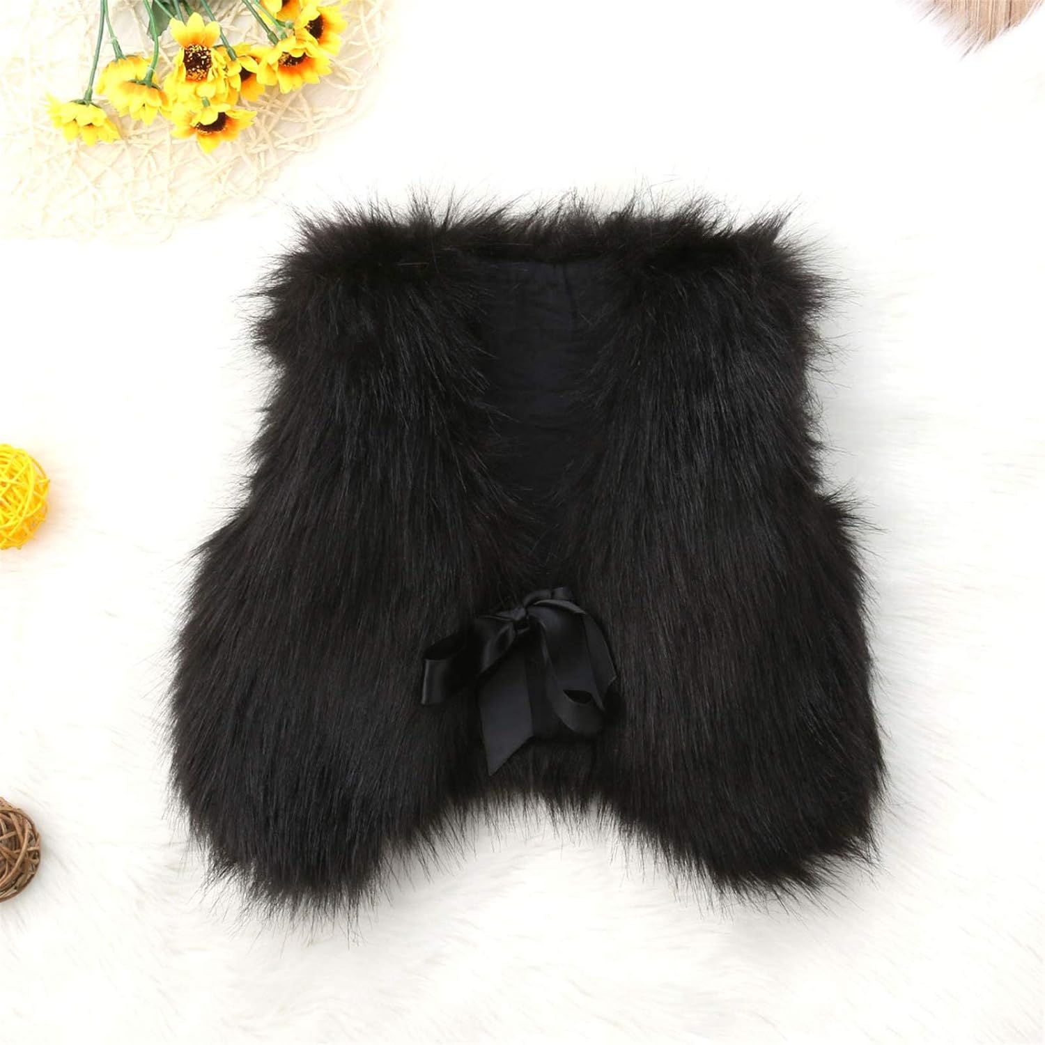 Girls Winter Cozy Faux Fur Vest
