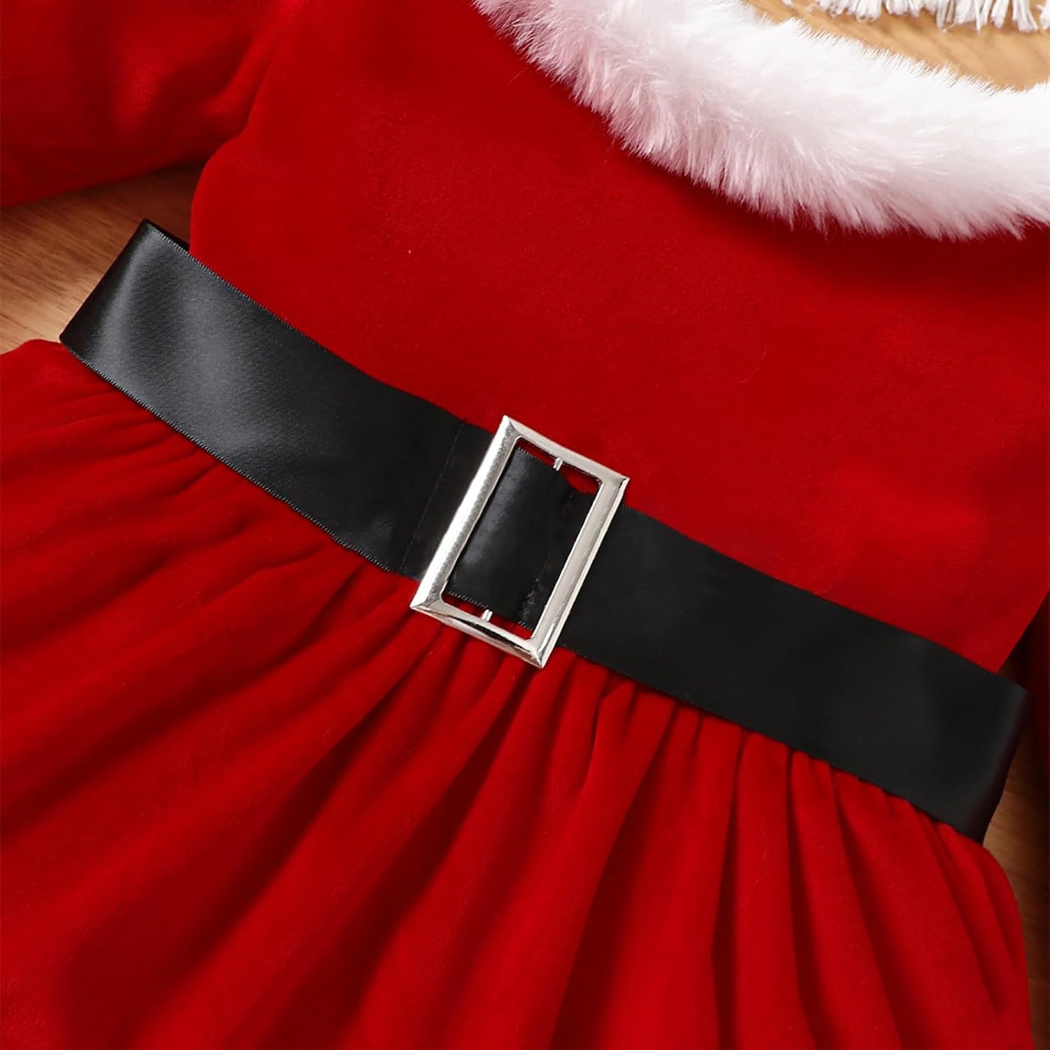 Double Layer Princess Dresses Fur Border Set for Boys Christmas