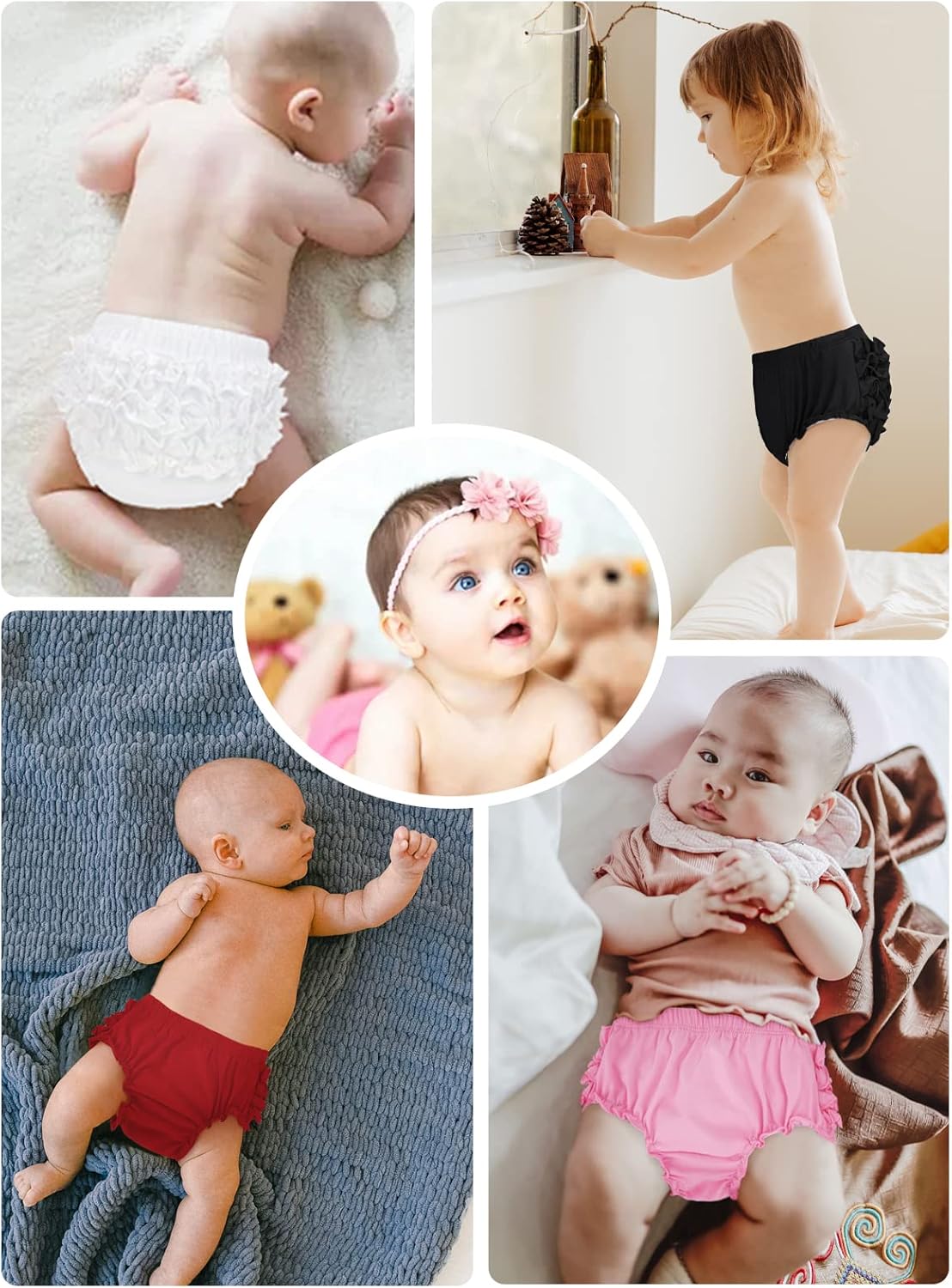 Premium Cotton Spandex Bloomers with Ruffle