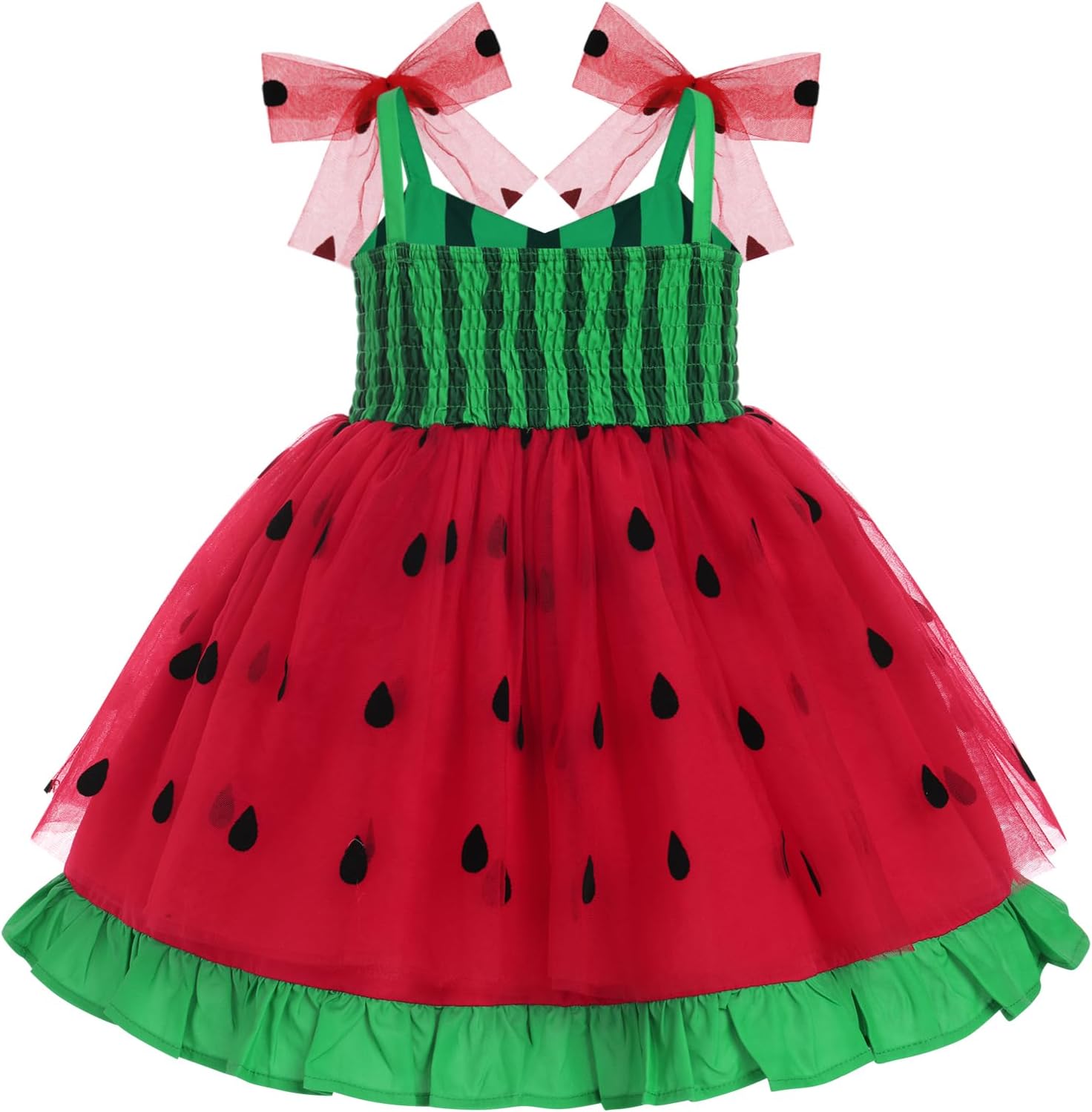 ODIZLI - Toddler Girls Princess Tutu Dress - Spaghetti Straps Ruffle Hemline Halloween Party Costume