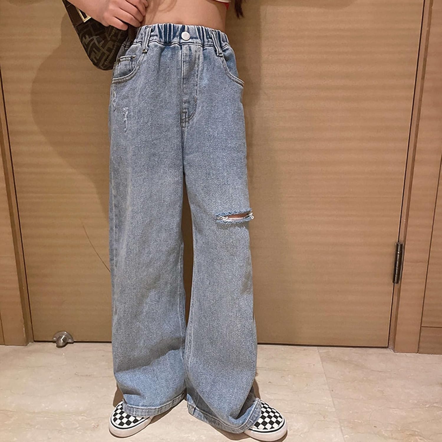 Girls Ripped Jeans Streetwear Kids