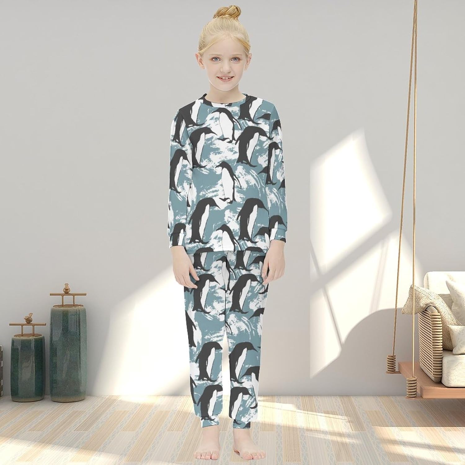 Cute Matryoshka Flowered Pajama Set