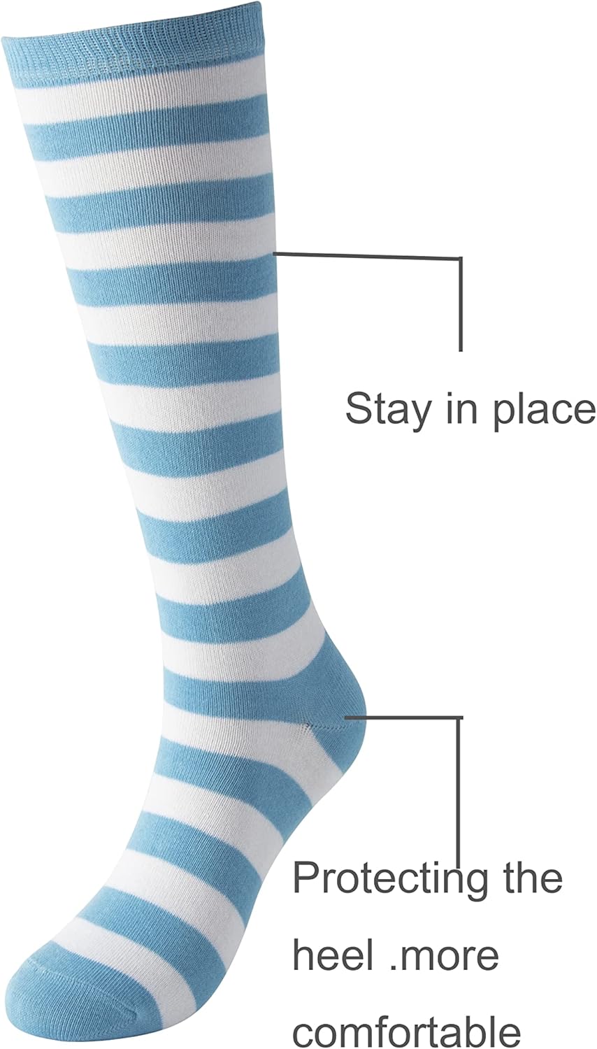 Cerebro StripeK CASUAL KNEE-HIGH SOCKS FOR GIRLS