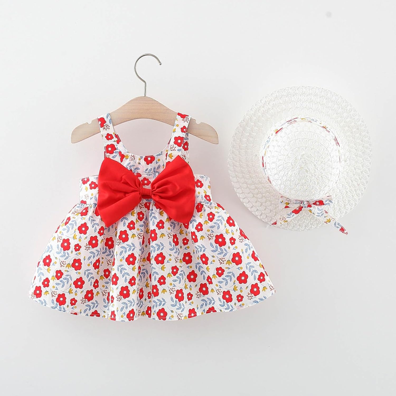 Cute Princess Toddler Beach Sets with Beaded Hats