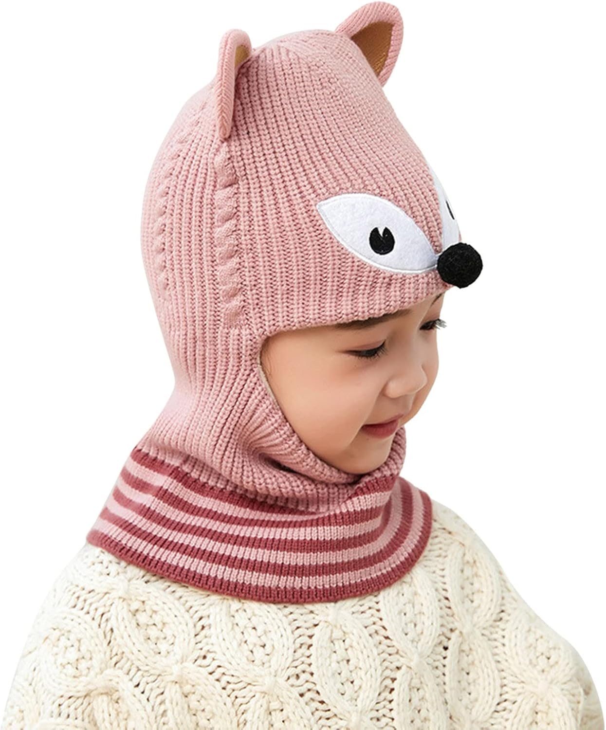 Generic Toddler Winter Soft Fleece Beanie Cap for Kids