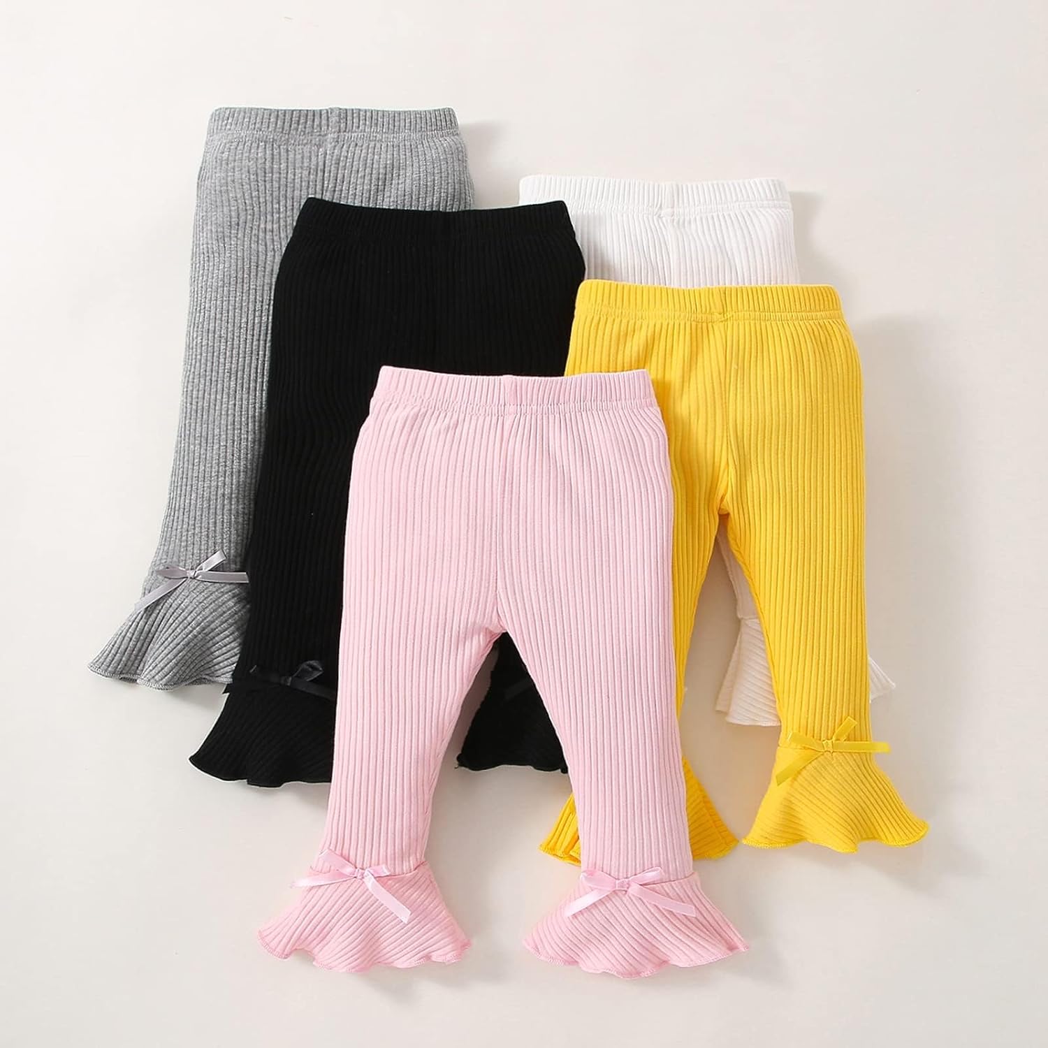 Stylish Stretchy Flare Pants for Babies and Girls