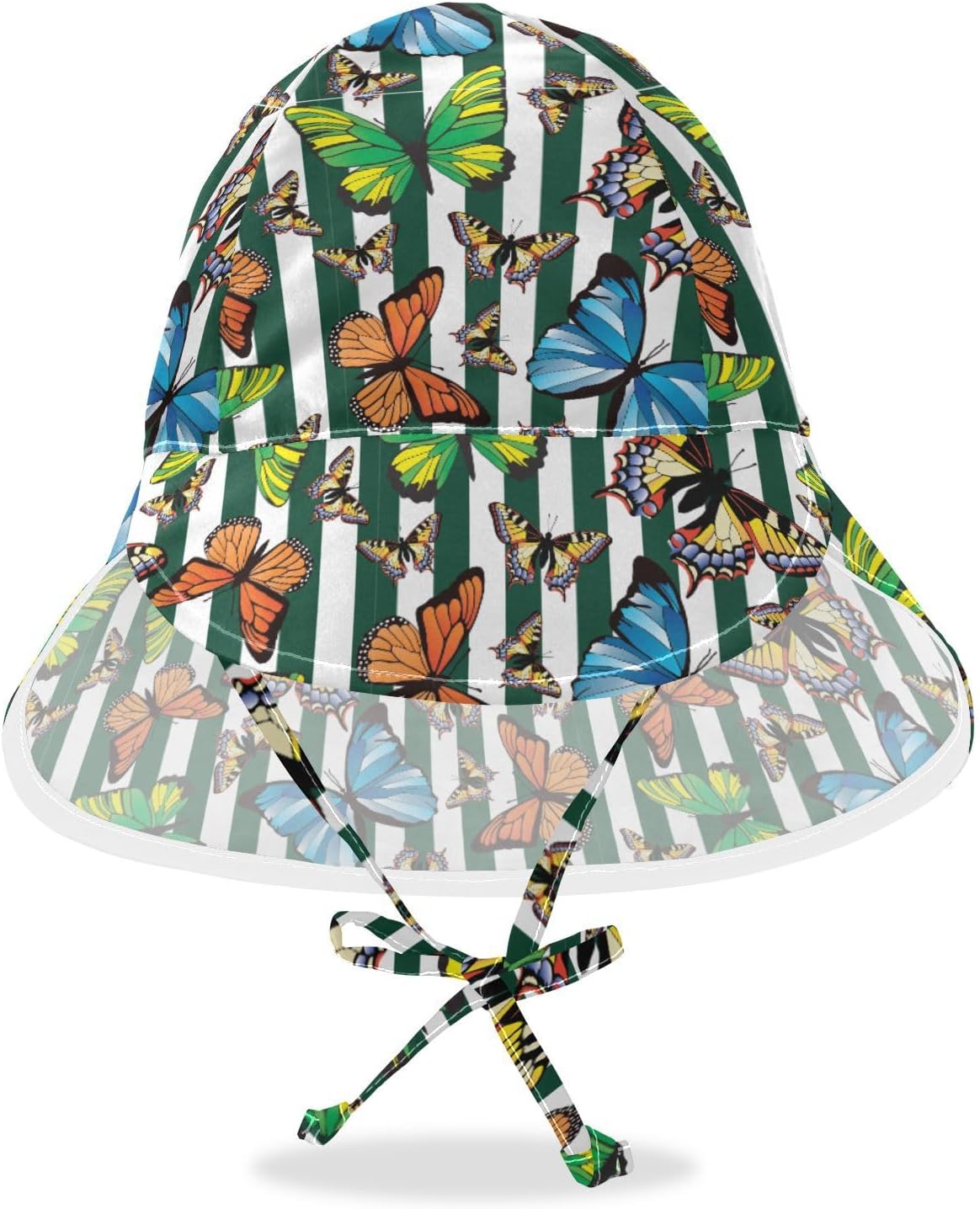 WIFIU Baby Striped Sun Hat for Boys Girls 2-4T