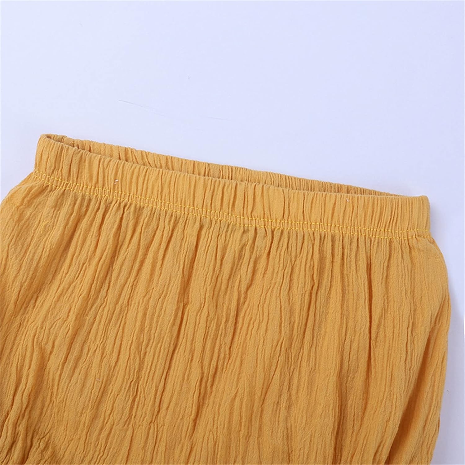 Cotton Linen Blend Bubble Shorts
