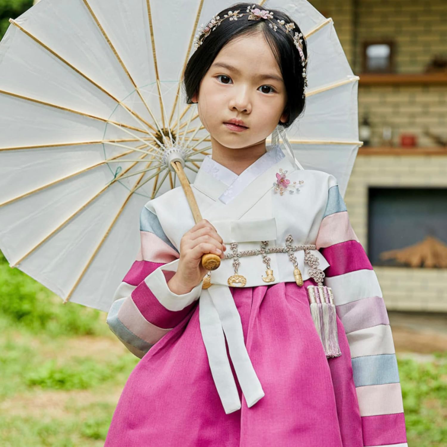Korean Baby Girl Hanbok Top and Skirt Combo