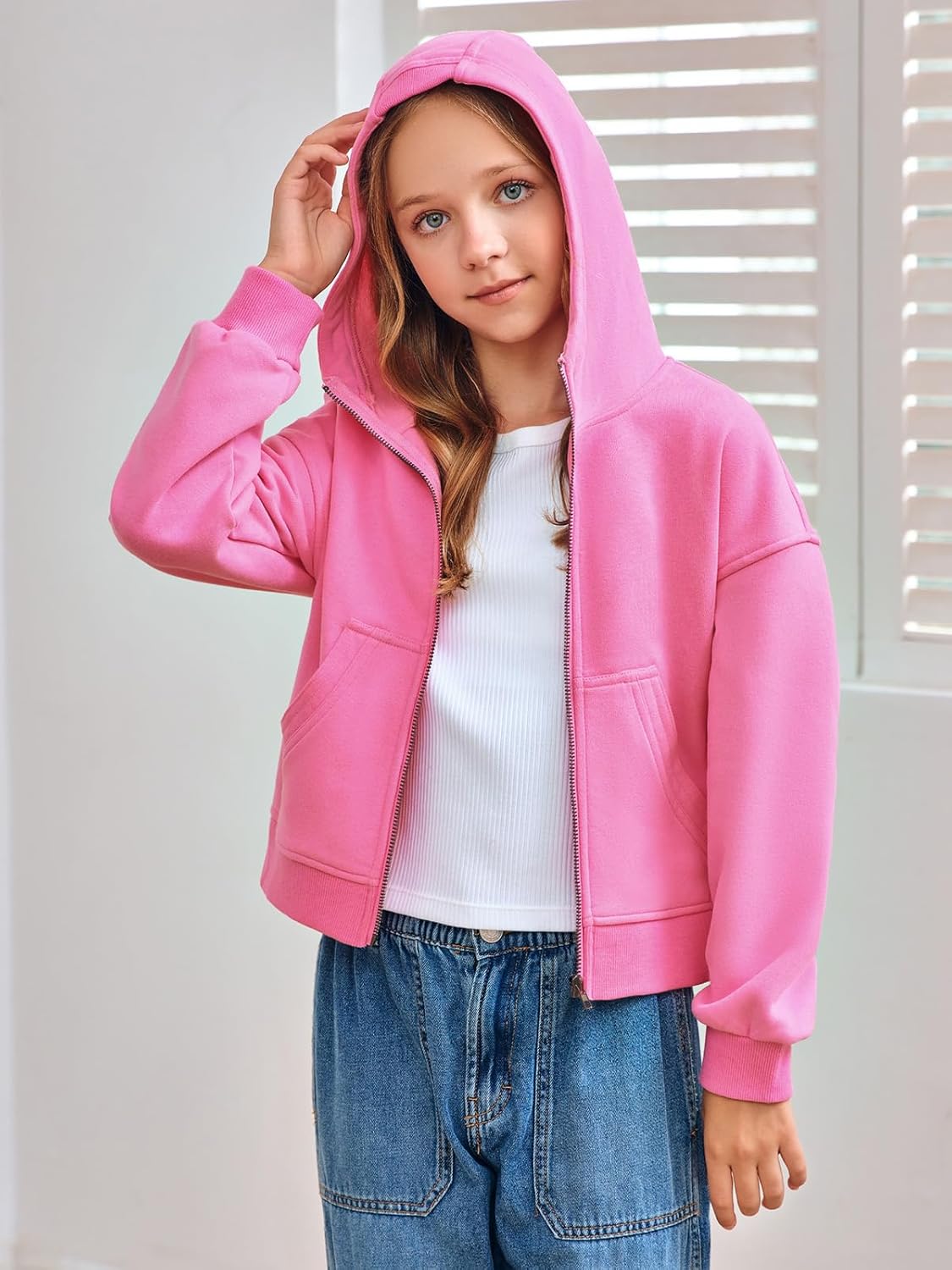 Meikulo Girls Zip Up Hoodie - Soft and Stylish comfortable22700