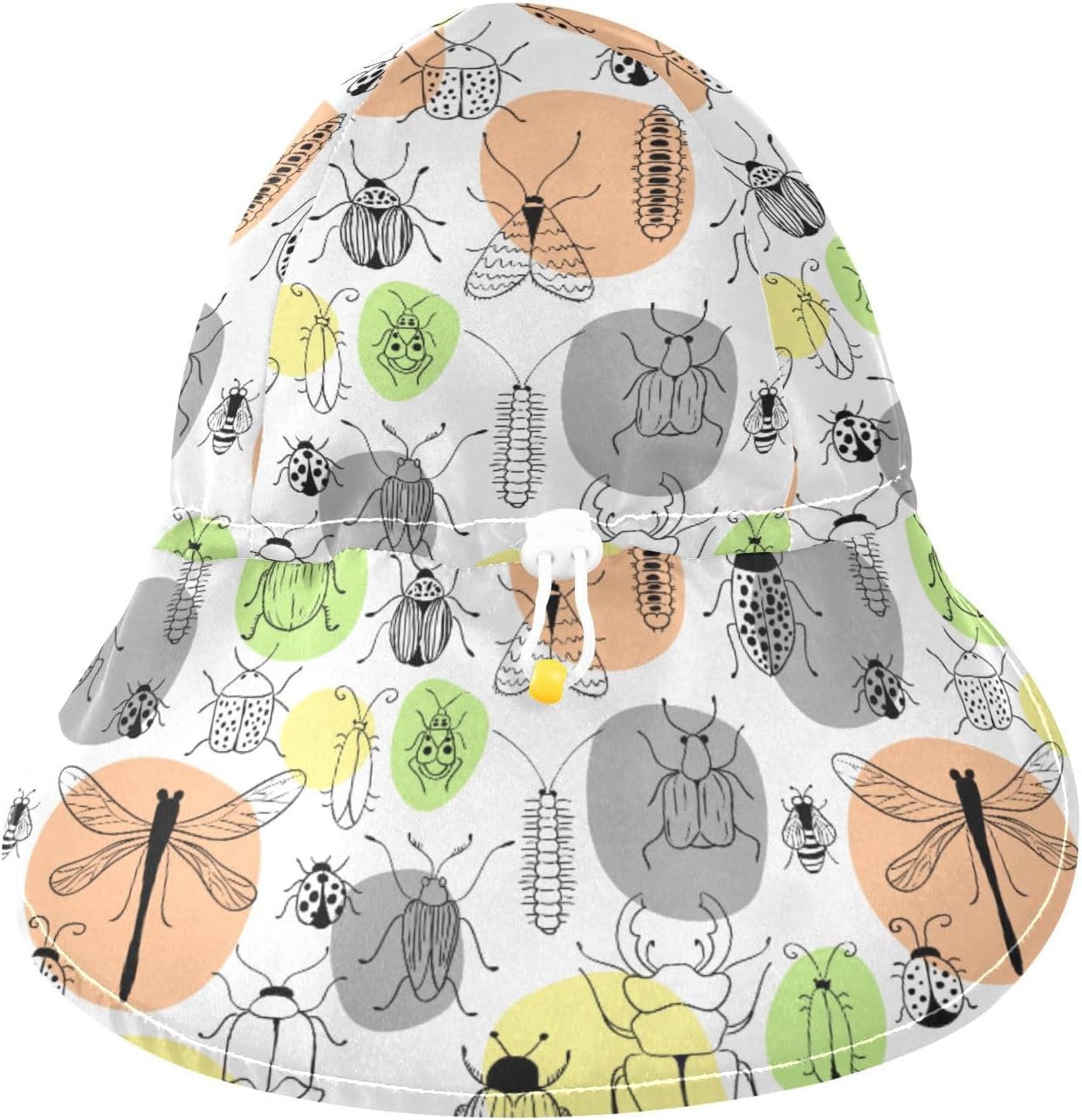 WIFIU Toddler Sun Hat Adjustable Beach Bucket for Kids 2-4T