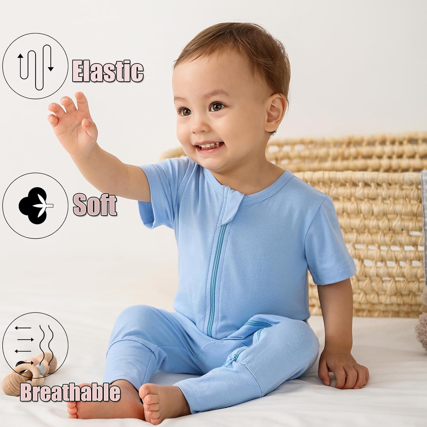 Feidoog Toddler 2-Piece Romper Set