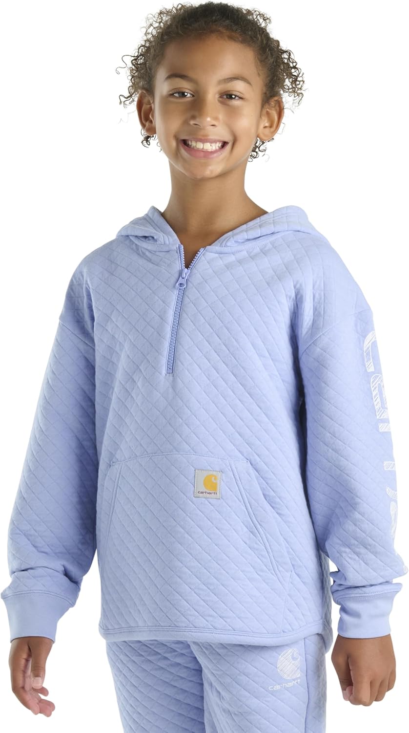 Carhartt Girls Fleece Half-Zip Hoodie